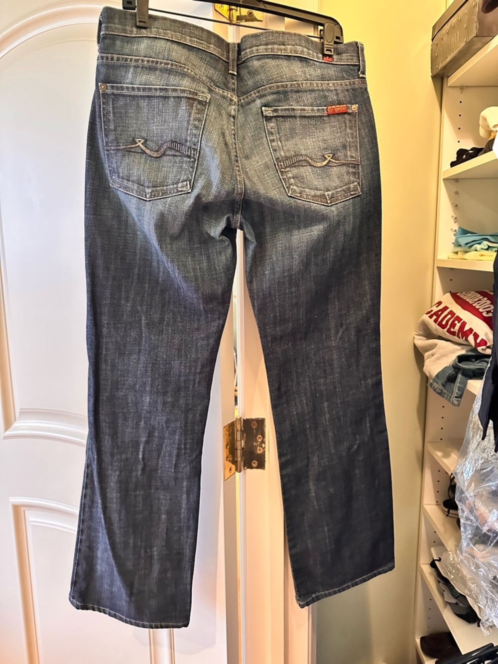 Seven For All Mankind Bootcut Jeans Size 33 Dark Wash USA